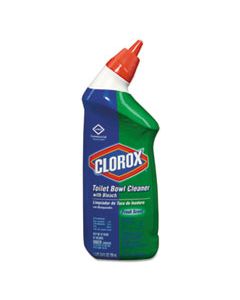 CLO00031EA TOILET BOWL CLEANER WITH BLEACH, FRESH SCENT, 24OZ BOTTLE