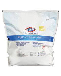 CLO30359 BLEACH GERMICIDAL WIPES, 12 X 12, UNSCENTED, 110/BAG