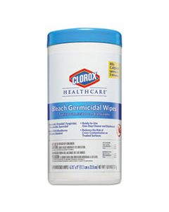 CLO35309 BLEACH GERMICIDAL WIPES, 6 3/4 X 9, UNSCENTED, 70/CANISTER