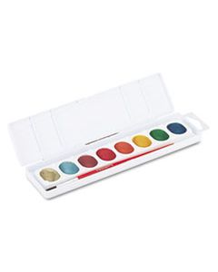 DIX80516 METALLIC WASHABLE WATERCOLORS, 8 ASSORTED COLORS