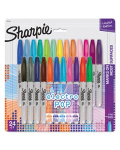 SAN1927350 FINE TIP PERMANENT MARKER, ASSORTED COLORS, 24/PACK