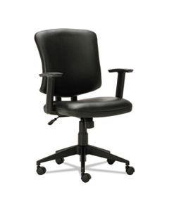 ALETE4819 EVERYDAY TASK OFFICE CHAIR, SUPPORTS UP TO 275 LBS., BLACK SEAT/BLACK BACK, BLACK BASE