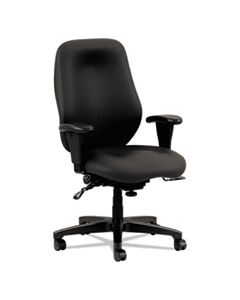 HON7808CU10T 7800 SERIES HIGH-BACK, HIGH PERFORMANCE TASK CHAIR, SUPPORTS UP TO 250 LBS., BLACK SEAT/BLACK BACK, BLACK BASE