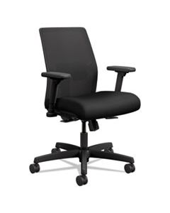 HONI2L1AMLC10TK IGNITION 2.0 4-WAY STRETCH LOW-BACK MESH TASK CHAIR, SUPPORTS UP TO 300 LBS., BLACK SEAT/BACK, BLACK BASE
