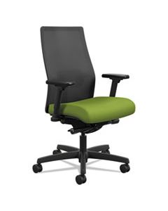 HONI2M2AMLC97T IGNITION SERIES MESH MID-BACK WORK CHAIR, SUPPORTS UP TO 300 LBS., PEACOCK SEAT/BLACK BACK, BLACK BASE