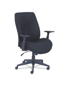 LZB48825 BALDWYN SERIES MID BACK TASK CHAIR, SUPPORTS UP TO 275 LBS., BLACK SEAT/BLACK BACK, BLACK BASE