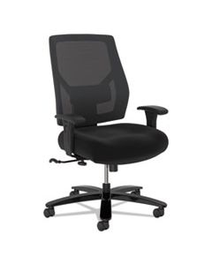BSXVL585ES10T CRIO BIG AND TALL MID-BACK TASK CHAIR, SUPPORTS UP TO 450 LBS., BLACK SEAT/BLACK BACK, BLACK BASE