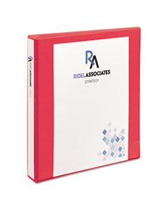 AVE17293 DURABLE VIEW BINDER WITH DURAHINGE AND SLANT RINGS, 3 RINGS, 1" CAPACITY, 11 X 8.5, CORAL