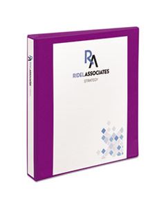 AVE17294 DURABLE VIEW BINDER WITH DURAHINGE AND SLANT RINGS, 3 RINGS, 1" CAPACITY, 11 X 8.5, PURPLE