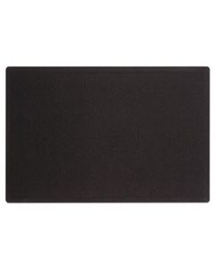 QRT7684BK OVAL OFFICE FABRIC BULLETIN BOARD, 48 X 36, BLACK