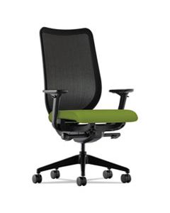 NUCLEUS SERIES WORK CHAIR WITH ILIRA-STRETCH M4 BACK, SUPPORTS UP TO 300 LBS., PEAR SEAT/BACK, BLACK BASE