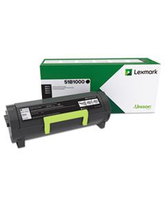 LEX51B1000 51B1000 UNISON TONER, 2500 PAGE-YIELD, BLACK