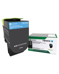 LEX71B10C0 71B10C0 UNISON TONER, 2300 PAGE-YIELD, CYAN