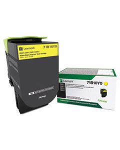 LEX71B10Y0 71B10Y0 UNISON TONER, 2300 PAGE-YIELD, YELLOW