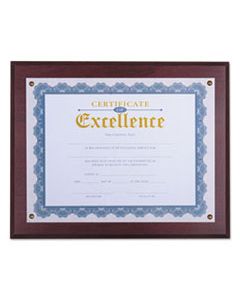 UNV76825 AWARD PLAQUE, 13 1/3" X 11", MAHOGANY