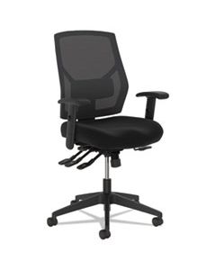 BSXVL582ES10T VL582 HIGH-BACK TASK CHAIR, SUPPORTS UP TO 250 LBS., BLACK SEAT/BLACK BACK, BLACK BASE