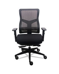 200 MESH-BACK MULTIFUNCTION CHAIR, SUPPORTS UP TO 250 LBS., BLACK SEAT/BLACK BACK, BLACK BASE
