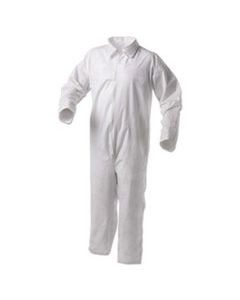KCC38917 A35 LIQUID AND PARTICLE PROTECTION COVERALLS, WHITE, MEDIUM, 25/CARTON