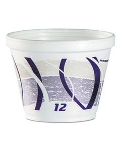 FOAM CONTAINER, 12 OZ, PURPLE/GRAY, 500/CARTON