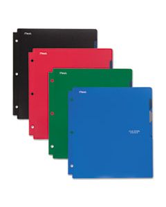 MEA73272 QUICK-VIEW PLASTIC FOLDER, 20 SHEETS, 8 1/2 X 11, ASSORTED, TRADITIONAL, 4/SET