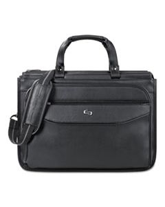 USLCLS3464 HARRISON BRIEFCASE, 16.75" X 7.75" X 12", VINYL, BLACK