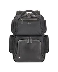 USLEXE7504 LEXINGTON BACKPACK, 16.54" X 4.33" X 18.5", POLYESTER, BLACK