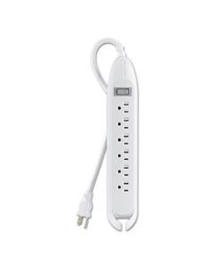 BLKF9D16012 POWER STRIP, 6 OUTLETS, 12 FT CORD, WHITE