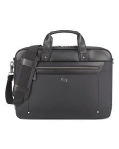 USLEXE1504 IRVING BRIEFCASE, 16.54" X 2.36" X 13.39", POLYESTER, BLACK