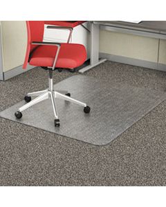 ALEMAT4660CFPR OCCASIONAL USE STUDDED CHAIR MAT FOR FLAT PILE CARPET, 46 X 60, RECTANGULAR, CLEAR