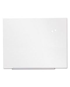 UNV43203 FRAMELESS MAGNETIC GLASS MARKER BOARD, 48" X 36", WHITE