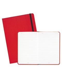 JDK400065003 RED CASEBOUND HARDCOVER NOTEBOOK, WIDE/LEGAL RULE, RED COVER, 8.25 X 5.75, 71 SHEETS