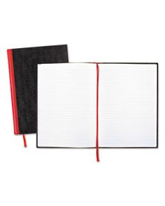 JDKD66174 CASEBOUND NOTEBOOKS, WIDE/LEGAL RULE, BLACK COVER, 11.75 X 8.25, 96 SHEETS