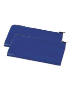 UNV69020 ZIPPERED WALLETS/CASES, 11 X 6, BLUE, 2 PER PACK