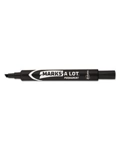 AVE08888 MARKS A LOT LARGE DESK-STYLE PERMANENT MARKER, BROAD CHISEL TIP, BLACK, DOZEN