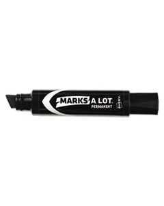 AVE24148 MARKS A LOT JUMBO DESK-STYLE PERMANENT MARKER, EXTRA-BROAD CHISEL TIP, BLACK
