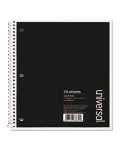 UNV66630 WIREBOUND NOTEBOOK, 4 SQ/IN QUADRILLE RULE, 10.5 X 8, WHITE, 70 SHEETS