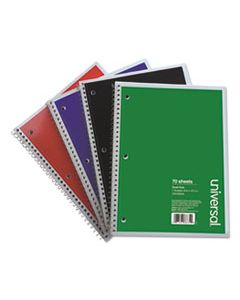 UNV66634 WIREBOUND NOTEBOOK, 4 SQ/IN QUADRILLE RULE, 10.5 X 8, WHITE, 70 SHEETS, 4/PACK