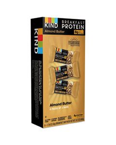 KND25953 BREAKFAST PROTEIN BARS, ALMOND BUTTER, 50 G BOX, 8/PACK