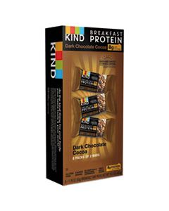 KND25954 BREAKFAST PROTEIN BARS, DARK CHOCOLATE COCOA, 50 G BOX, 8/PACK