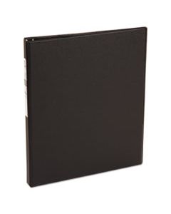 AVE03201 ECONOMY NON-VIEW BINDER WITH ROUND RINGS, 3 RINGS, 0.5" CAPACITY, 11 X 8.5, BLACK