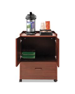 VRTVF96033 MOBILE DELUXE COFFEE BAR, 23W X 19D X 30.75H, CHERRY