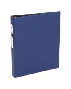 AVE03300 ECONOMY NON-VIEW BINDER WITH ROUND RINGS, 3 RINGS, 1" CAPACITY, 11 X 8.5, BLUE