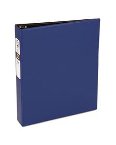 AVE03400 ECONOMY NON-VIEW BINDER WITH ROUND RINGS, 3 RINGS, 1.5" CAPACITY, 11 X 8.5, BLUE