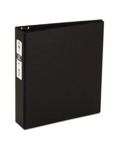 AVE03501 ECONOMY NON-VIEW BINDER WITH ROUND RINGS, 3 RINGS, 2" CAPACITY, 11 X 8.5, BLACK