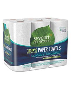 SEV13731PK 100% RECYCLED PAPER TOWEL ROLLS, 2-PLY, 11 X 5.4 SHEETS, 140 SHEETS/RL, 6/PK