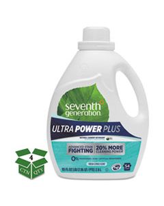 SEV22927CT NATURAL LIQUID LAUNDRY DETERGENT, ULTRA POWER PLUS, FRESH, 54 LOADS, 95 OZ, 4/CT