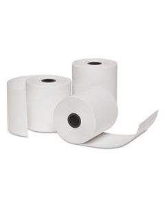 UNV35774 DELUXE DIRECT THERMAL PRINTING PAPER ROLLS, 2.75" X 128 FT, WHITE, 10/PACK