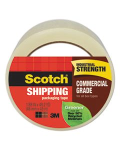 MMM3750G GREENER COMMERCIAL GRADE PACKAGING TAPE, 3" CORE, 1.88" X 49.2 YDS, CLEAR