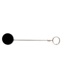 AVT75545 HEAVY-DUTY RETRACTABLE ID CARD REEL, 18 1/2" EXTENSION, BLACK/CHROME, 6/PACK