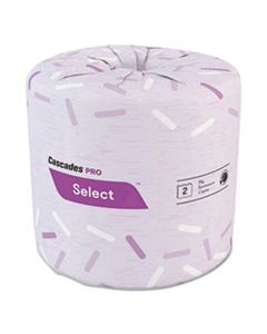 CSDB180 SELECT STANDARD BATH TISSUE, 2-PLY, WHITE, 4.25 X 4.1, 500/ROLL, 48/CARTON